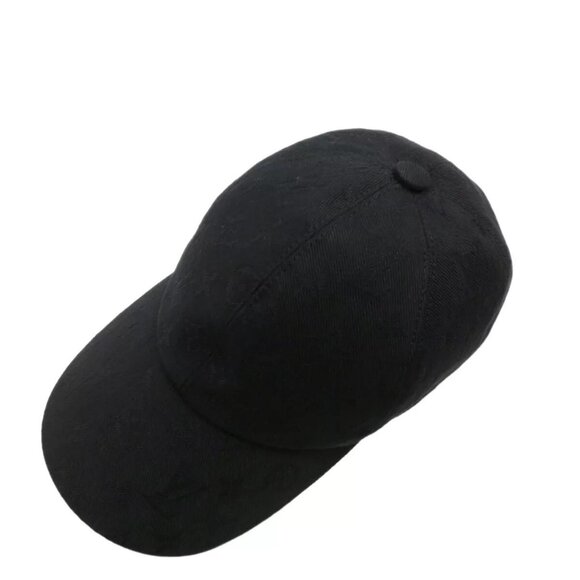 Authentic LOUIS VUITTON Newsboy Essential Cap Size:58 Hat Black Cotton #36632477 - Picture 4 of 16